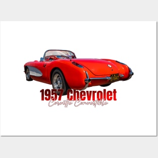 1957 Chevrolet Corvette Convertible Posters and Art